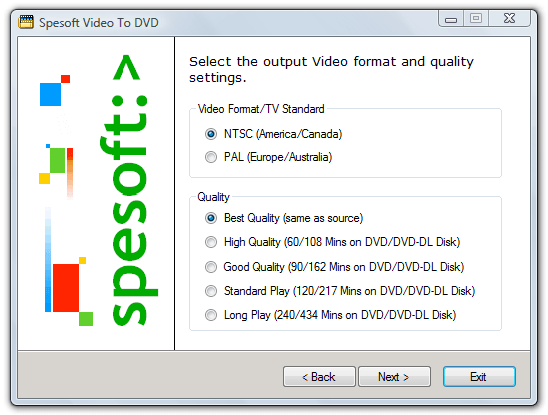 Spesoft Free Video To DVD Converter screenshot